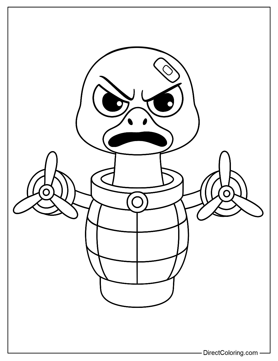 Sprunki Bombombini Gusini Coloring Page